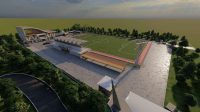Rendering Site Secara Keseluruhan. (doc. Kukerta MBKM Arsitektur UNRI)
