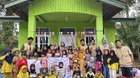 Taman Literasi oleh Mahasiswa Kukerta MBKM UNRI. (doc. Kukerta MBKM UNRI)