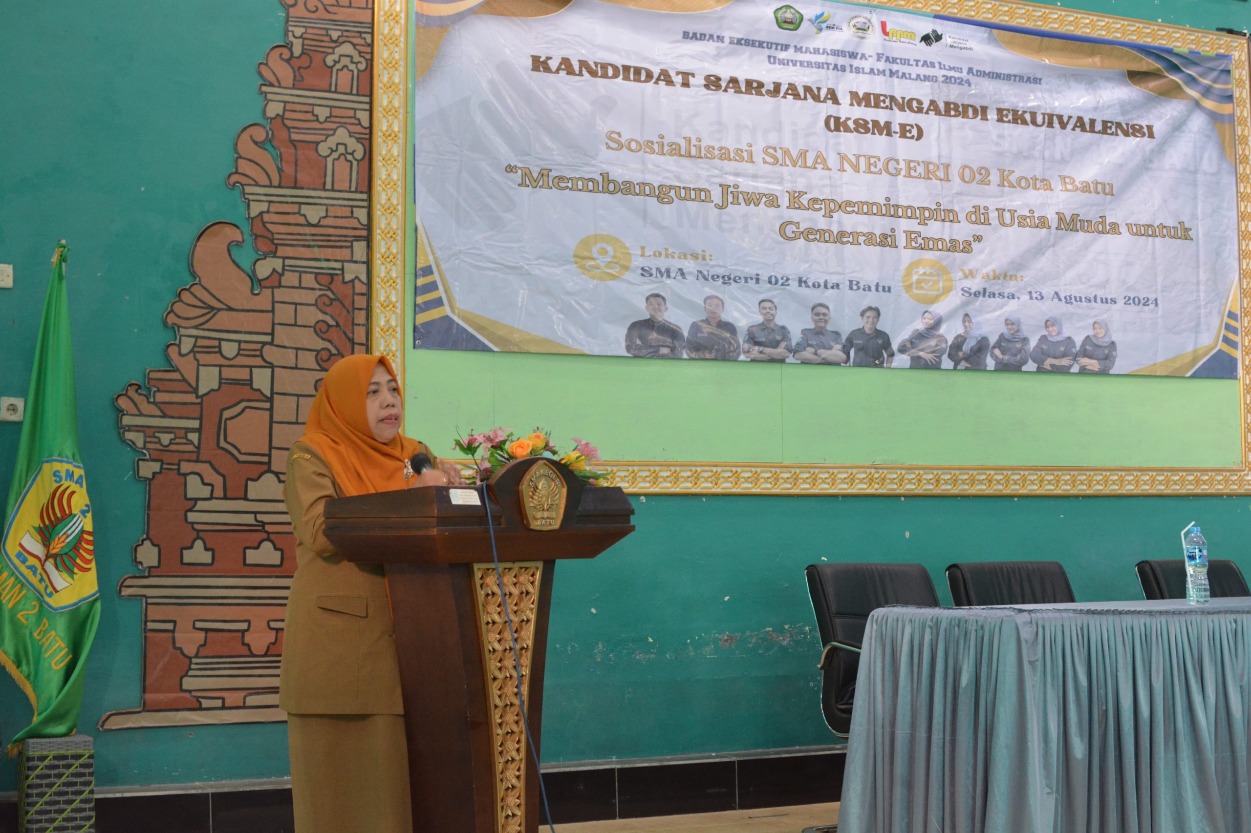 Dokumentasi Sambutan Ibu Dra. Wahju Tri Andajani Selaku Waka Humas SMA Negeri 02 Batu