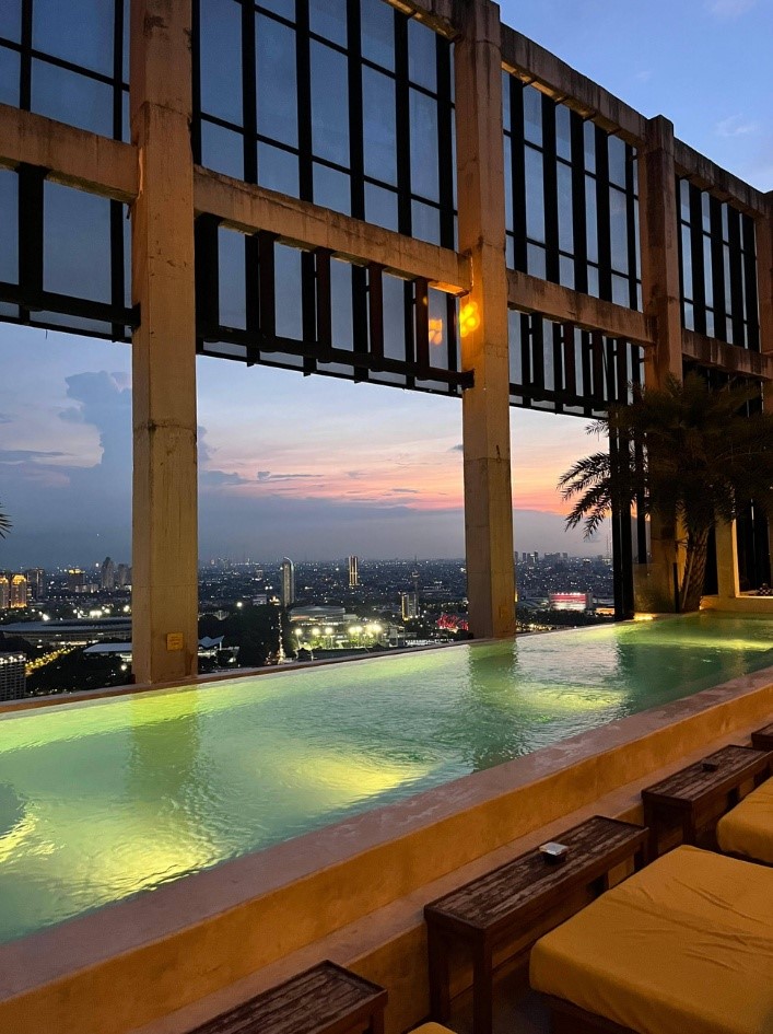 Ilustrasi foto/Kolam Renang di Cafe Cali dengan City View Ilustrasi foto/Kolam Renang di Cafe Cali dengan City View