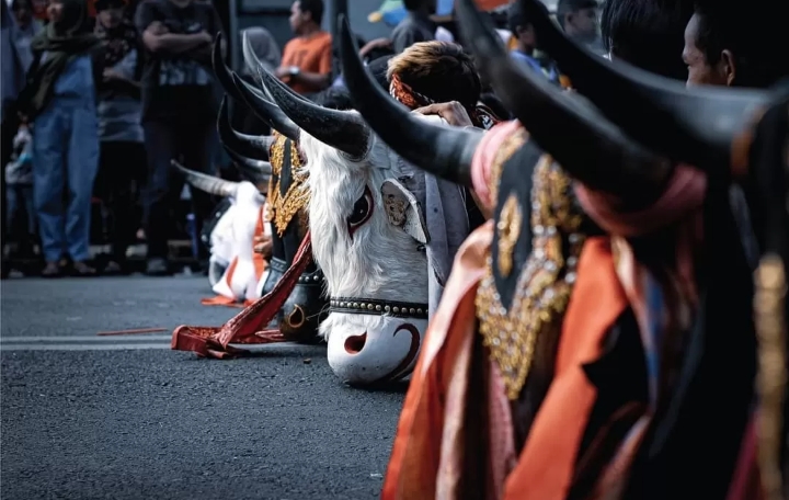 Ilustasi foto kesenian bantengan/radarnesia