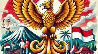 Ilustrasi Pancasila sebagai pandangan bangsa Indonesia/ai Ilustrasi Pancasila sebagai pandangan bangsa Indonesia/ai