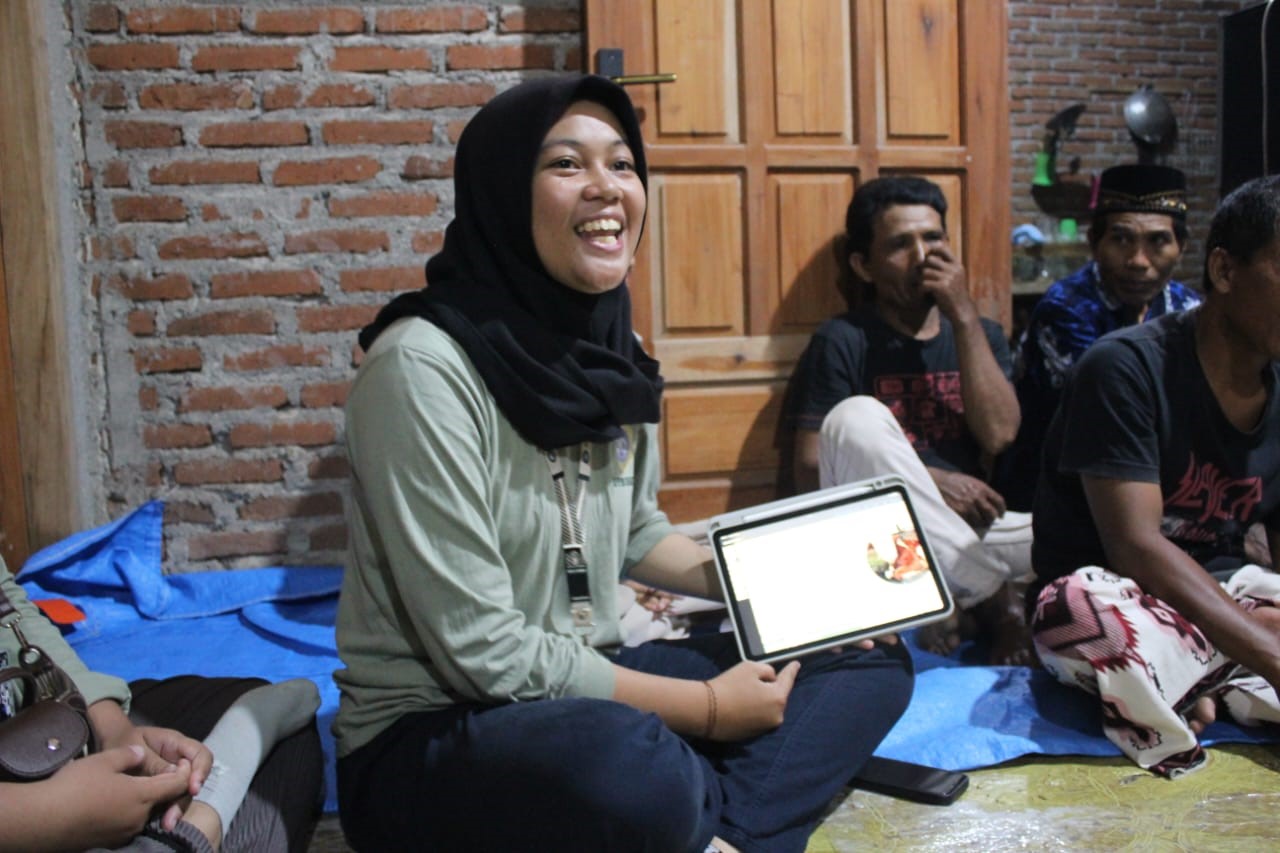 Pemaparan materi mengenai PMK oleh Najwa Nabilla Puteri selaku penanggung jawab. (doc. Pribadi)
