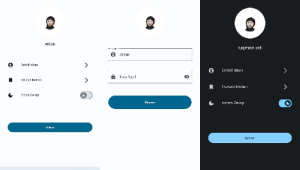 Halaman Profil dan Dark Mode