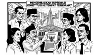 Ilustrasi Mengembalikan Supremasi Konstitusi ke Tempat Terhormat. (GG)