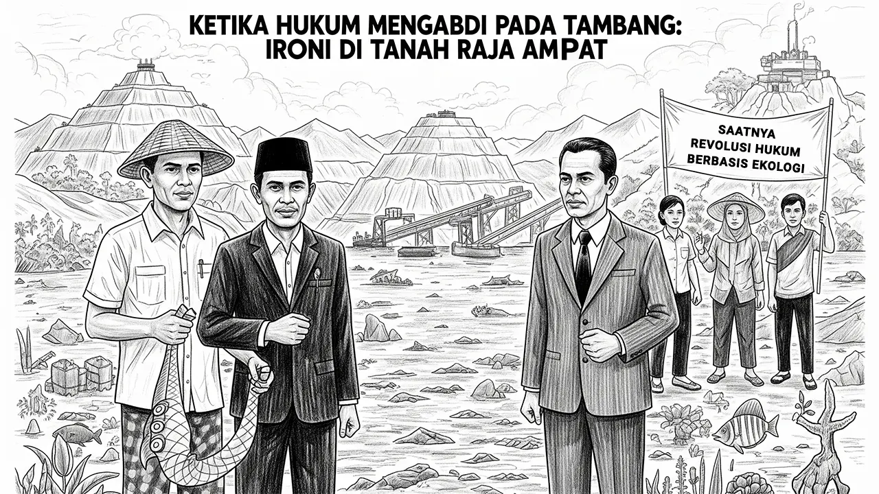 Ketika Hukum Mengabdi pada Tambang: Ironi di Tanah Raja Ampat. (GG)