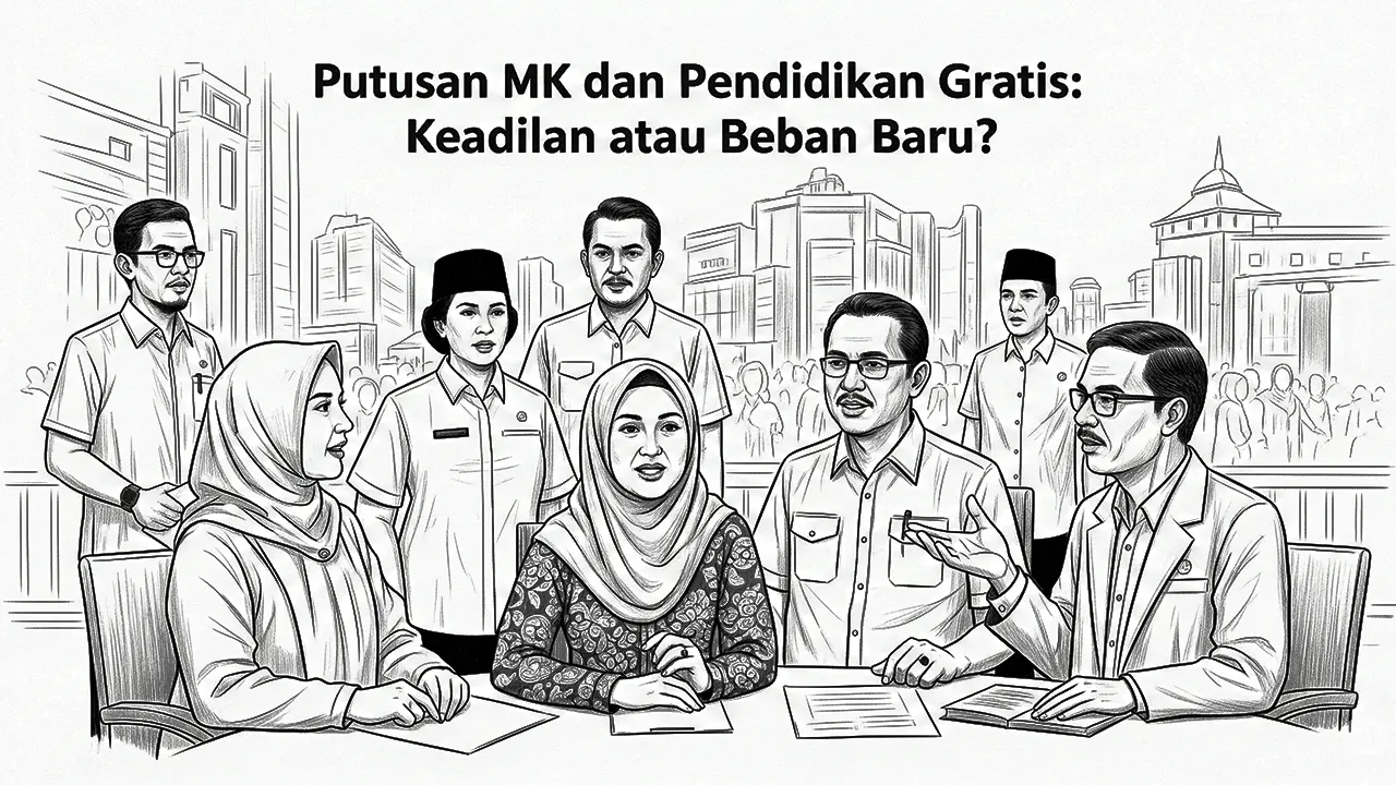 Ilustrasi Putusan MK dan Pendidikan Gratis: Keadilan Atau Beban Baru? (GG)