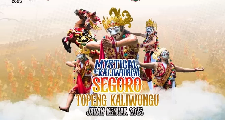 Poster Segoro Topeng Kaliwungu - Jaran Kencak 2025 digelar di Lumajang bulan ini (IG @pariwisata_lumajang)