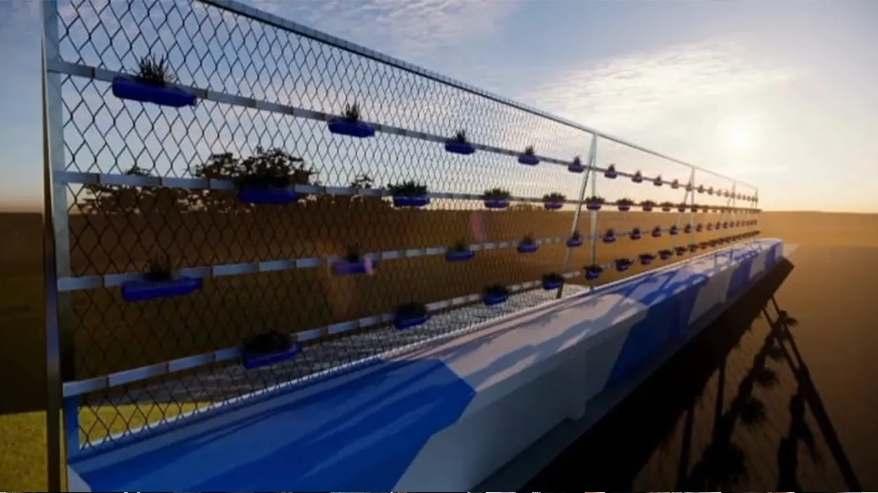 Desain Pagar Pembatas di Desa Sumberpoh. (doc. KKN 55 UINSA)