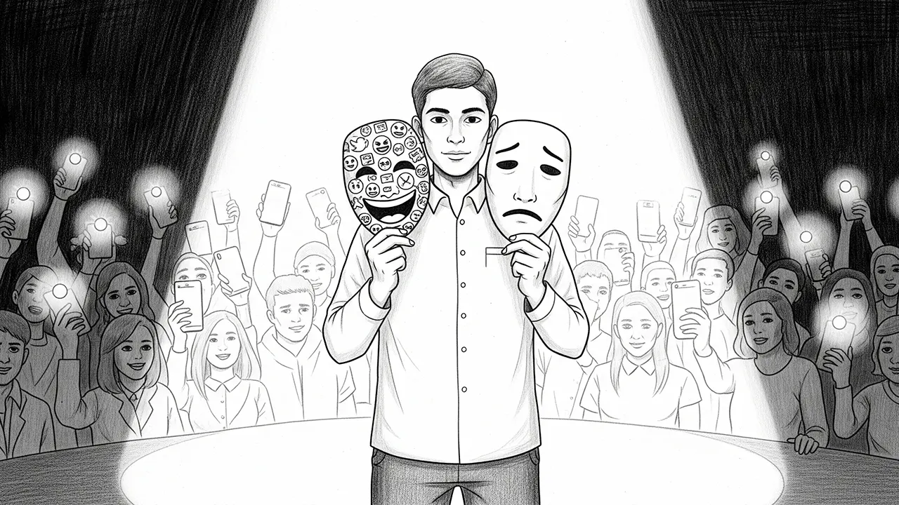 Di dunia digital, kita memilih topeng mana yang ingin ditampilkan. Namun, sering lupa wajah mana yang sebenarnya kita miliki. (GG)