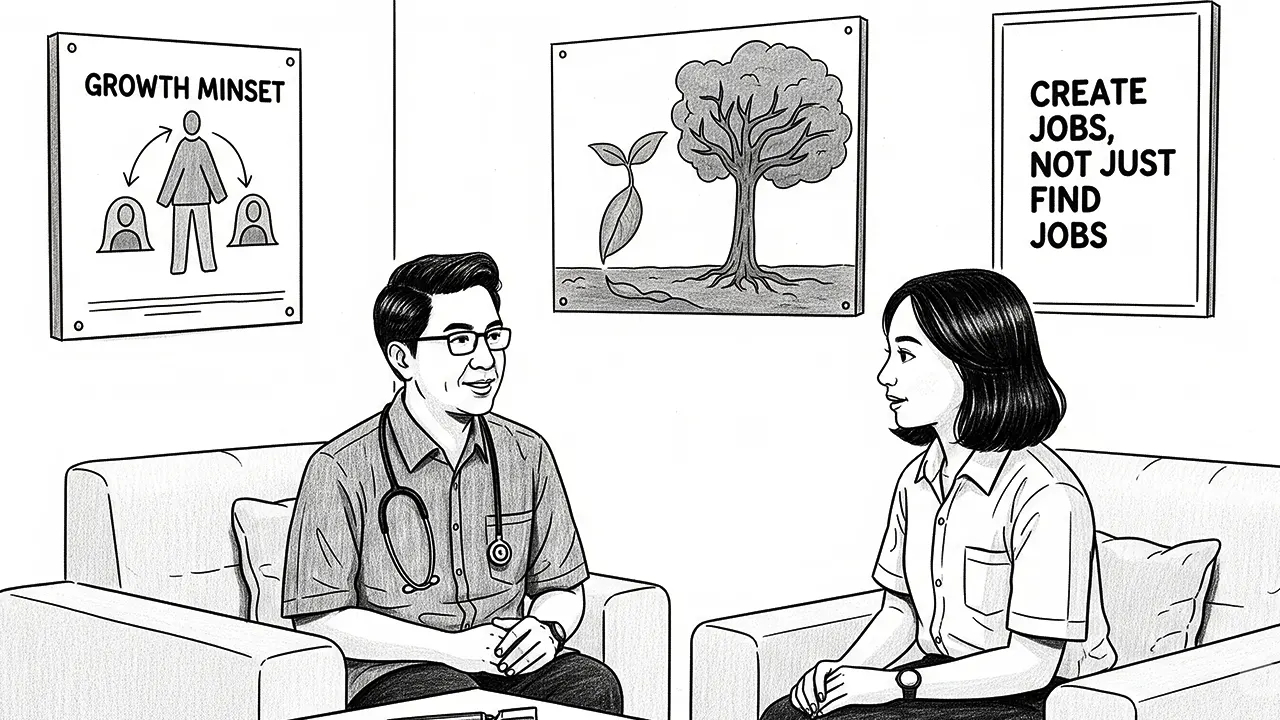 Dukungan psikologis yang tepat dapat menumbuhkan keberanian dan keyakinan diri mahasiswa untuk menciptakan peluang, bukan sekadar mengejar pekerjaan. (GG)