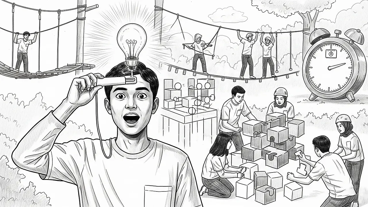 Ilustrasi kreativitas bukan warisan lahir, tapi hasil dari keberanian keluar dari zona nyaman. (GG)