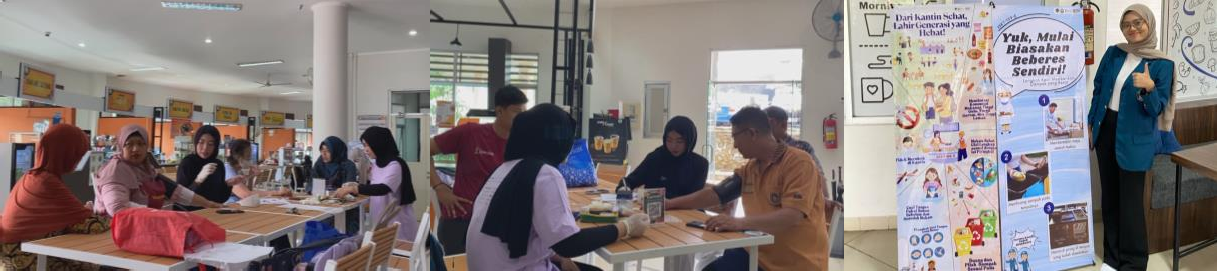 Kegiatan sosial masyarakat pemeriksaan kesehatan civitas kampus. (doc. Kelompok 6 Tim 109 KKN Tematik SDGs Center UNDIP)