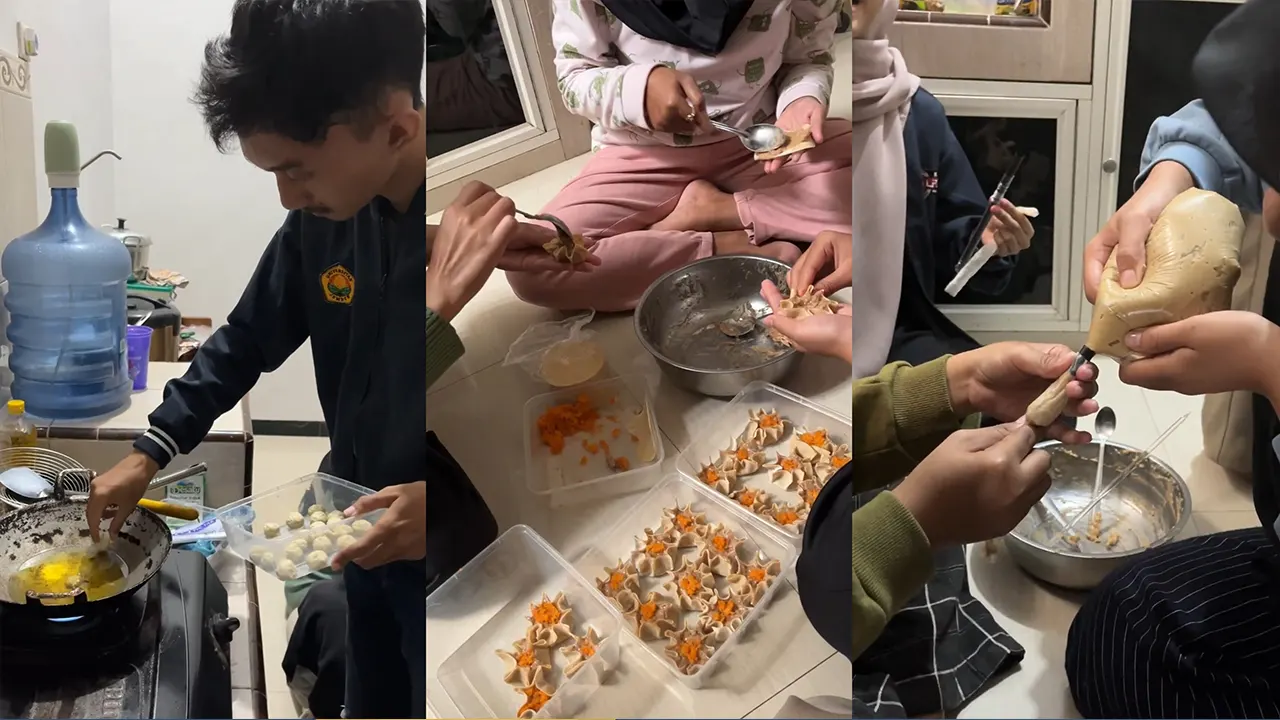 Pembuatan makanan tambahan bergizi untuk batita stunting (23/7/2025). (doc. Promahadesa 28 UNEJ)
