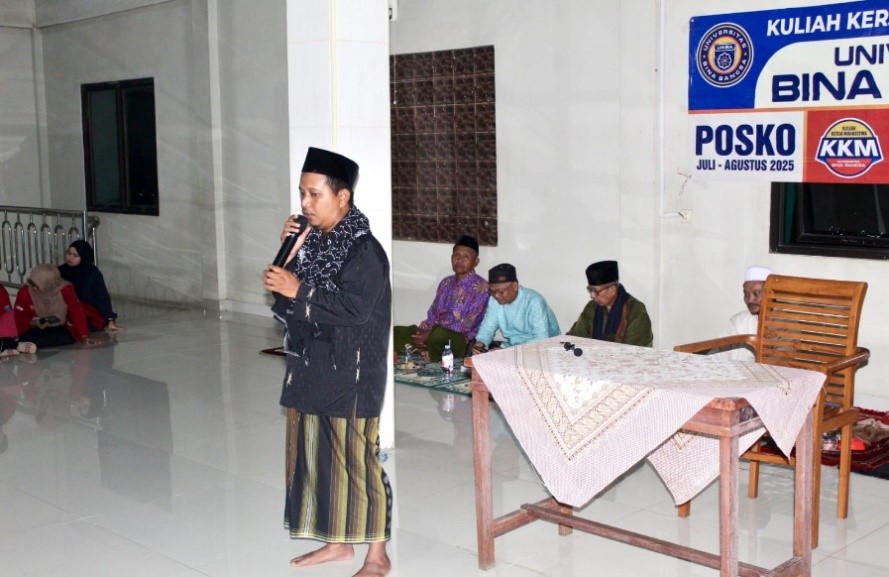 Penyampaian Ceramah Agama oleh Narasumber. (doc. KKM 83 UNIBA)