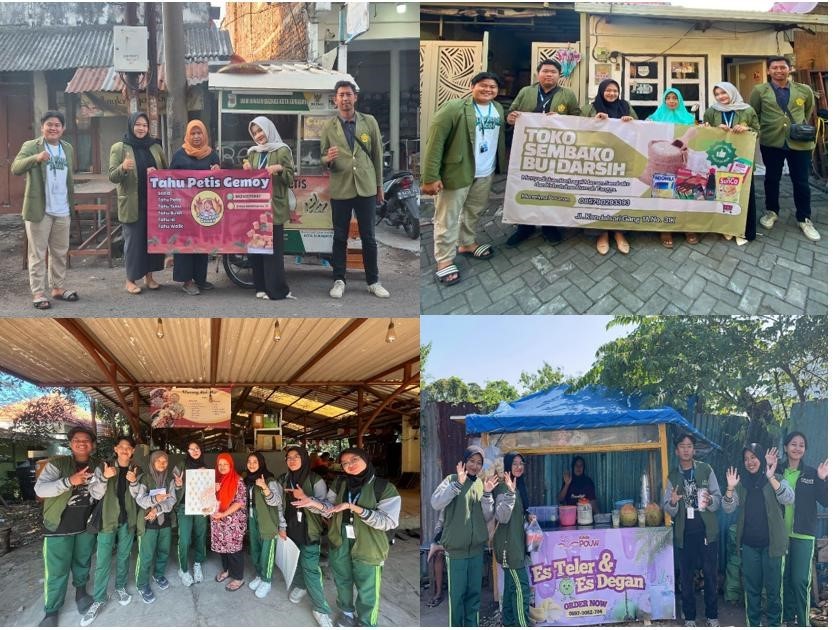 Penyerahan Hasil Pelatihan di UMKM RW 03 Kelurahan Penjaringan Sari. (doc. pribadi)