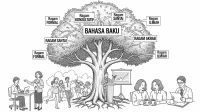 Pohon bahasa tumbuh dari akar baku dan menjalar dalam ragam yang beragam menghidupi komunikasi sosial yang kaya makna dan penuh kesadaran konteks. (GG)