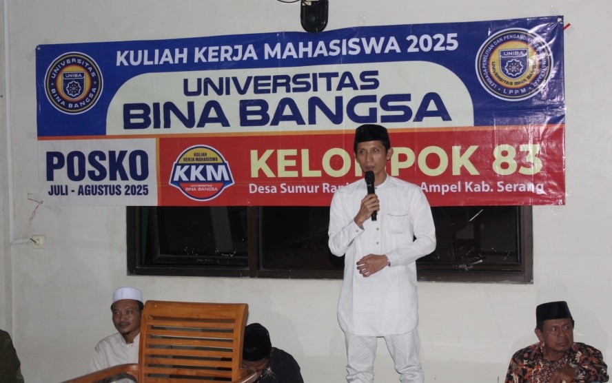 Sambutan Kepala Desa Sumuranja. (doc. KKM 83 UNIBA)