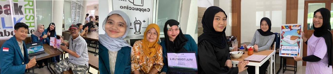 Sosialisasi food safety pengolahan ikan, pecatatan stok dan laporan keuangan, serta kampanye “Bawa Wadah Sendiri” (doc. Kelompok 6 Tim 109 KKN Tematik SDGs Center UNDIP)