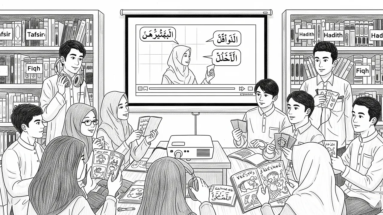 The use of visual and audio media enriches the learning experience and brings students closer to functional mastery of Arabic. (GG)
