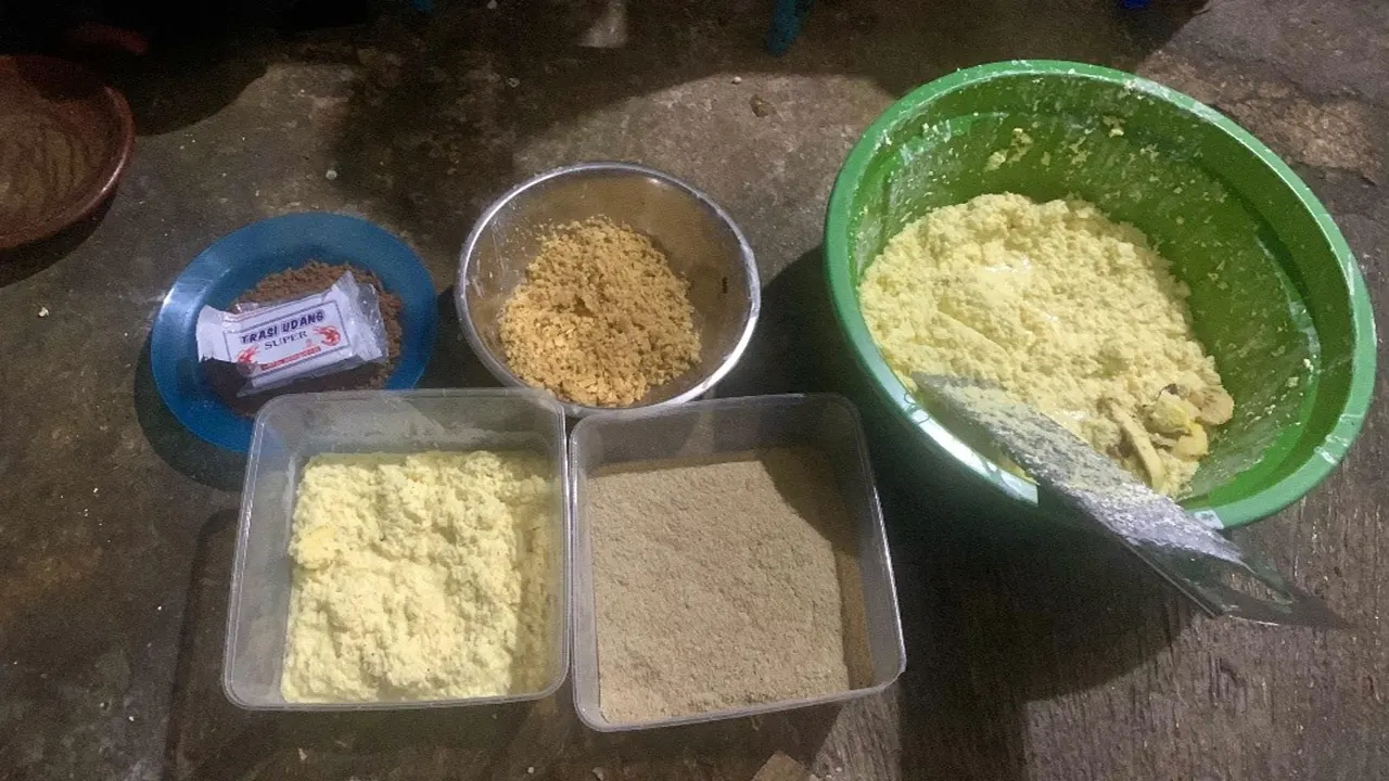 Dokumentasi bahan yang digunakan dalam pembuatan Rodentisida Organik dari Umbi Gadung. (doc. pribadi)