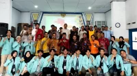 Dokumentasi bersama setelah pelaksanaan sosialisasi mitigasi bencana bertajuk “Desa Tangguh Bencana (DESTANA): Siaga Bencana Dimulai dari Keluarga” pada Kamis, (14/8/2025). (doc. pribadi)