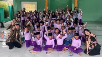 Dokumentasi bersama setelah pelaksanaan program psikoedukasi psikoseksual bertajuk “Hormati Tubuhku, Batasi Sentuhanku”. (doc. KKN 103 UMBY)