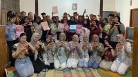 Dokumentasi bersama setelah pelaksanaan sosialisasi bertajuk “Optimalisasi Fungsi Pelayanan Publik dalam Pencegahan Pinjaman Online dan Penanganan Dampak Pinjaman Online Ilegal”. (doc. pribadi)