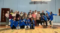 Dokumentasi bersama setelah pelaksanaan sosialisasi dengan tema “Pahami Bahaya nya, Hindari Godaan Jauhi Narkoba Nya” pada hari Rabu (13/8/2025). (doc. KKN-PPM UMBY 14)