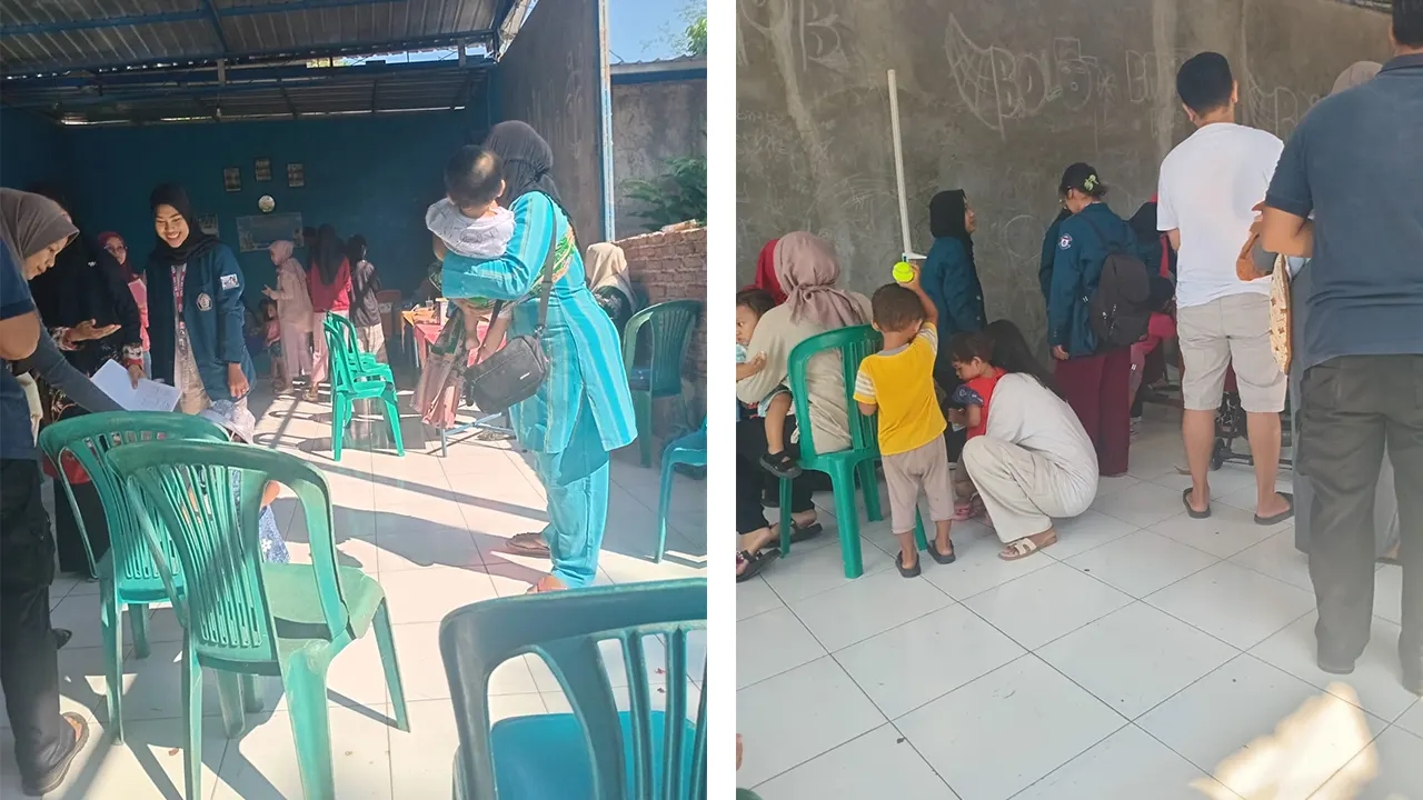 Kegiatan Posyandu Plamongansari. (doc. Pribadi)