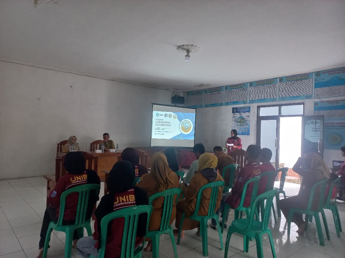 Pelaksanaan Lokakarya Desa di Aula Kantor Desa Jawilan, Kecamatan Jawilan, Kabupaten Serang. (doc. KKM 87 UNIBA)