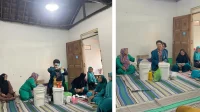 Pembuatan Kompos bersama ibu ibu PKK RT 03 Rw 11 Plamongansari. (doc. pribadi)