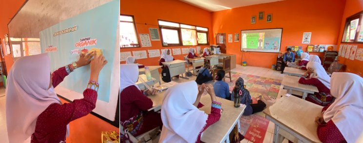 Pelaksanaan program GEBETAS di ruang kelas 6 SDN Belik. (doc. pribadi)