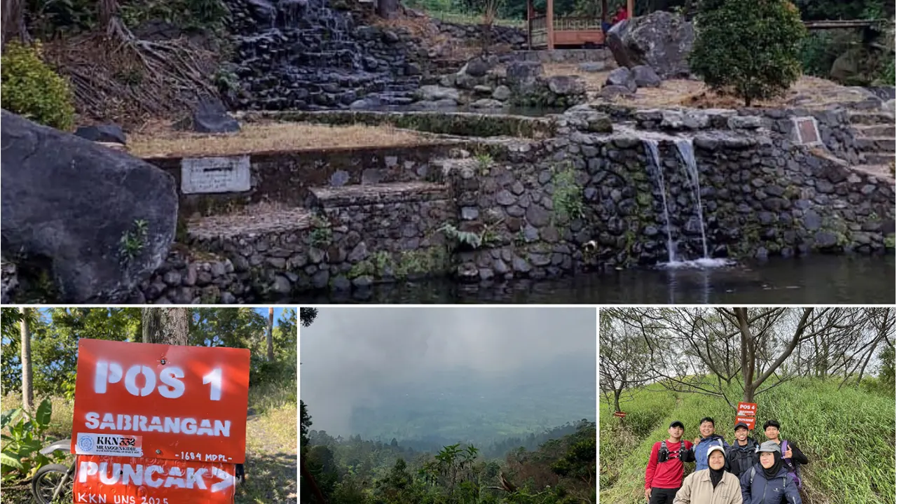 Mahasiswa KKN 332 UNS bersama warga Desa Mranggen Kidul membuka kembali jalur pendakian Gunung Sindoro yang sempat tertutup lebih dari tiga tahun. (doc. KKN 332 UNS)