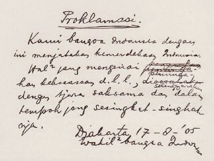 Teks Proklamasi 17 Agustus 1945, simbol perjuangan rakyat dan kekuatan kata-kata dalam mengubah sejarah. (int)