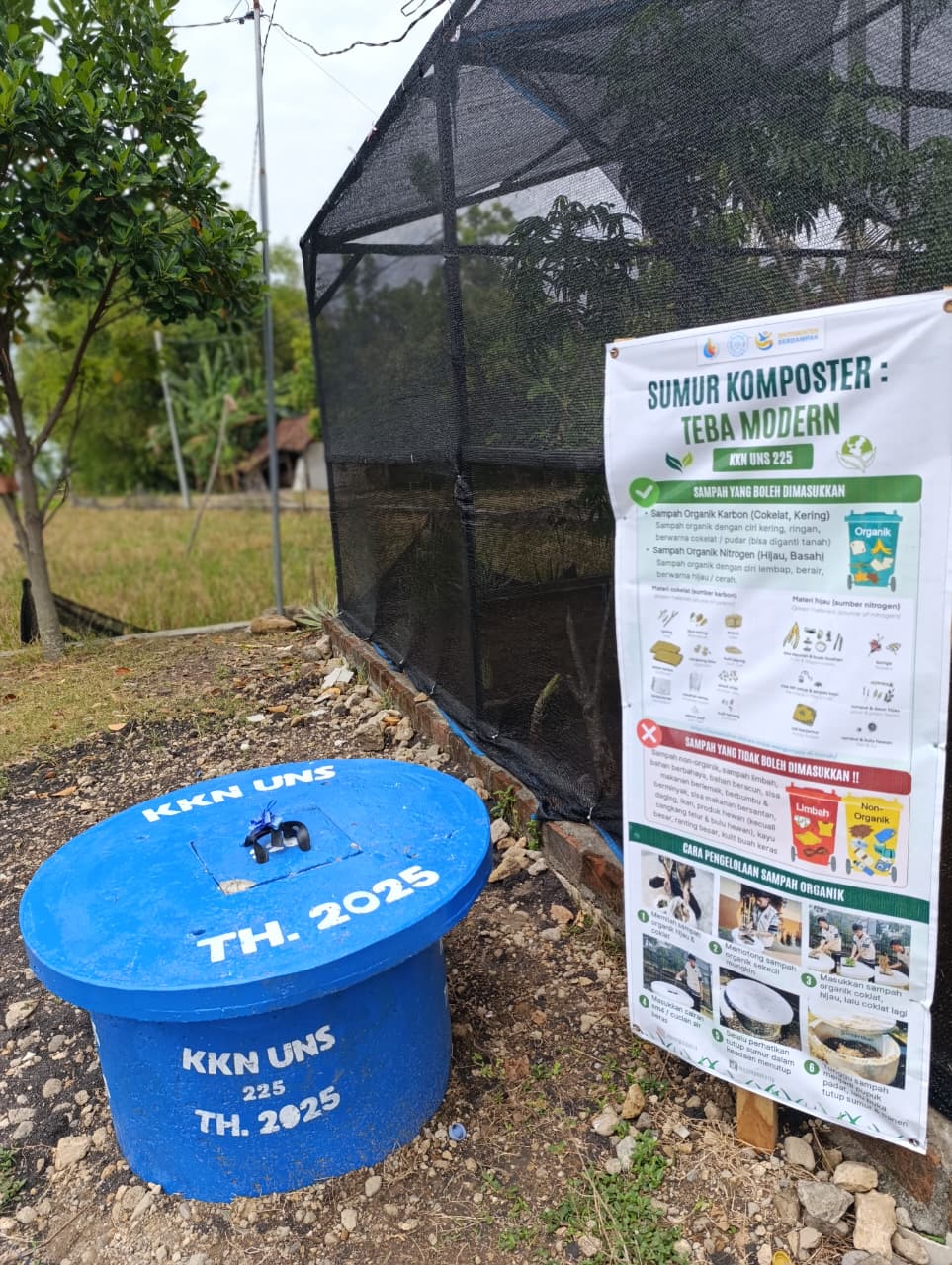 Sumur Komposter Teba Modern yang telah dibuat. (doc. KKN 225 UNS)