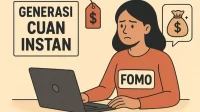 Budaya “cepat kaya tanpa usaha” kian menjamur di kalangan muda. Dorongan FOMO membuat banyak dari mereka terjebak pada ilusi kesuksesan instan yang justru berujung kerugian.
