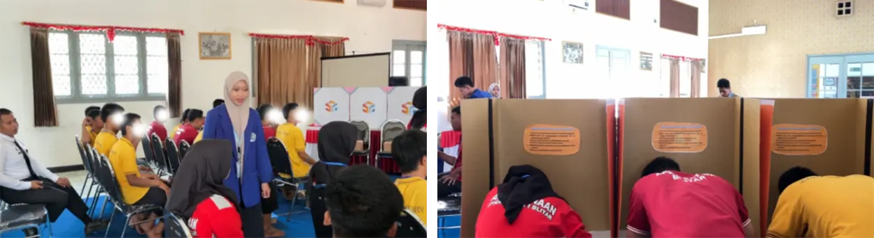 Pelaksanaan Ruang Misi pada Program Social Room di LPKA Kelas 1 Blitar. (doc. PKM-PM UM)