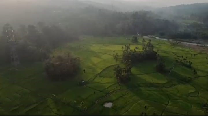 Bentang Alam Kenagarian Sundata Selatan. (doc. pribadi)