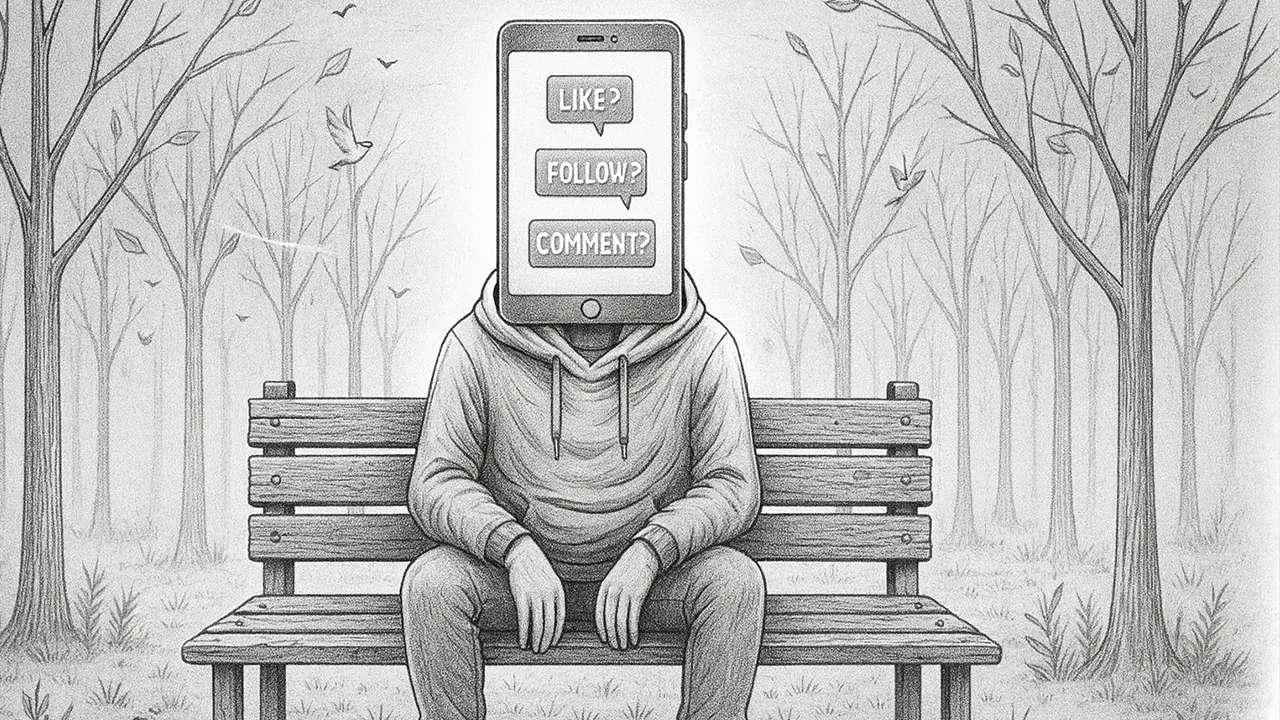 Ketika kepala penuh notifikasi, dunia nyata kehilangan suara. (gg)