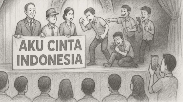 Nasionalisme bukan parade di atas panggung, tetapi perlindungan pada mereka yang tak terlihat.