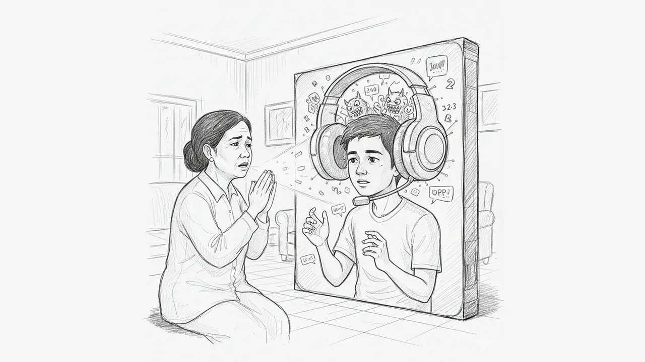 Bagaimana dunia hiburan digital sering membungkam pesan moral dan doa tulus orang tua. (GG)