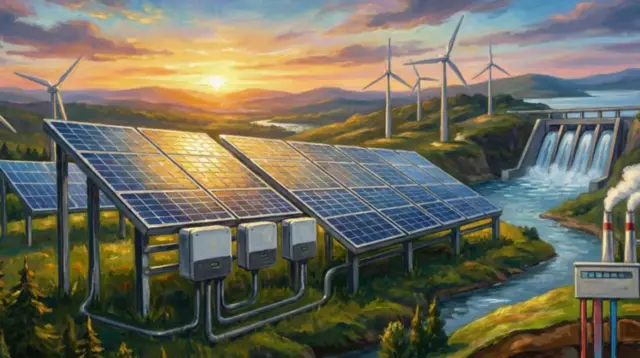 Energi terbarukan seperti tenaga surya, angin, dan hidro menjadi fondasi masa depan energi bersih yang berkelanjutan dan ramah lingkungan.