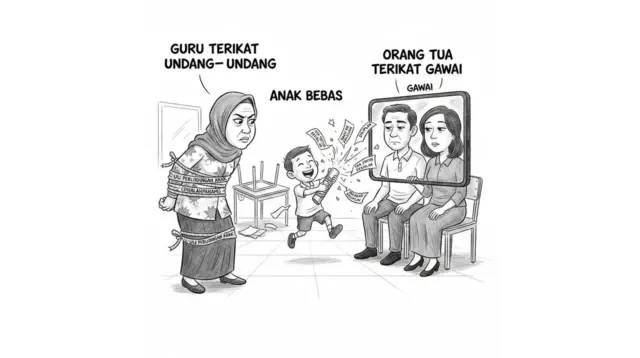 Ketika aturan disalahpahami dan perhatian tersita layar, siapa yang benar-benar mendidik? (GG)