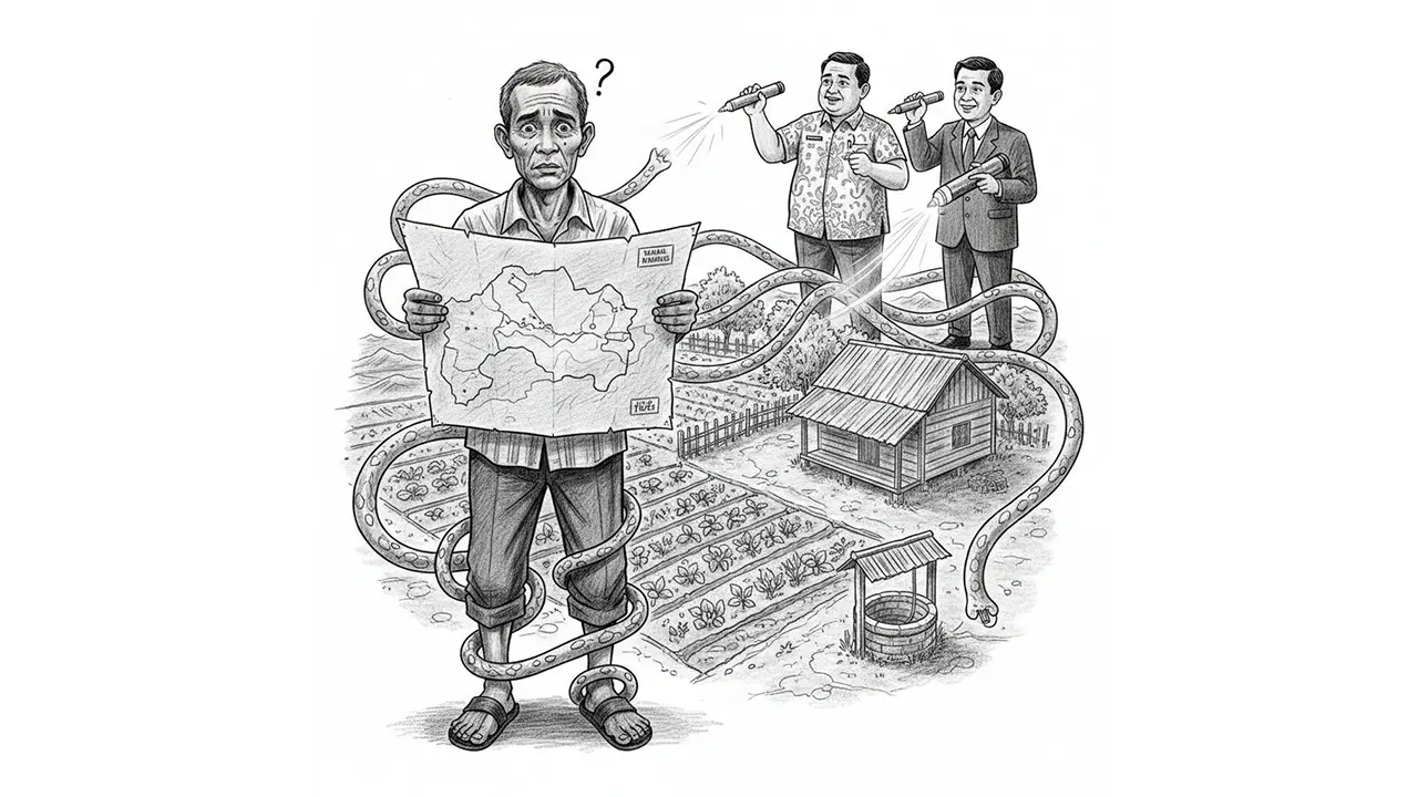 Ketika masa depan ditentukan oleh garis yang tak pernah digambar warga. (GG)