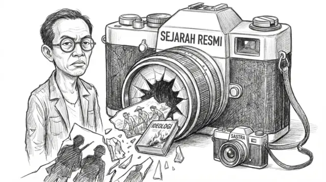 Ketika sejarah disaring oleh kekuasaan, sastra justru merekam luka yang disembunyikan. (gg)
