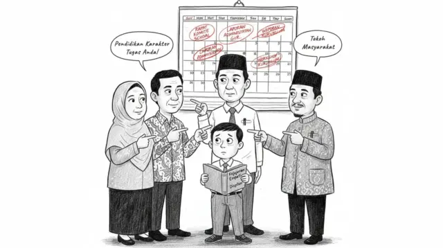 Ketika semua merasa punya peran, tapi tidak ada yang betul-betul menjalankan peran. (gg)