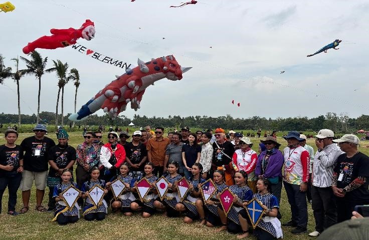 Peresmian Kegiatan Sleman Kite Festival. (doc. pribadi)