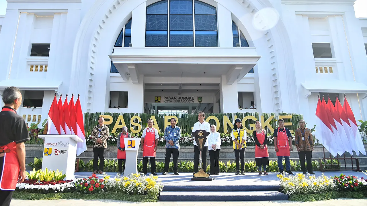 Peresmian pasar Jongke. (doc. Sekretaris Negara)