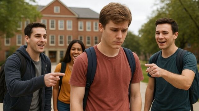 Ilustrasi bullying di lingkungan kampus